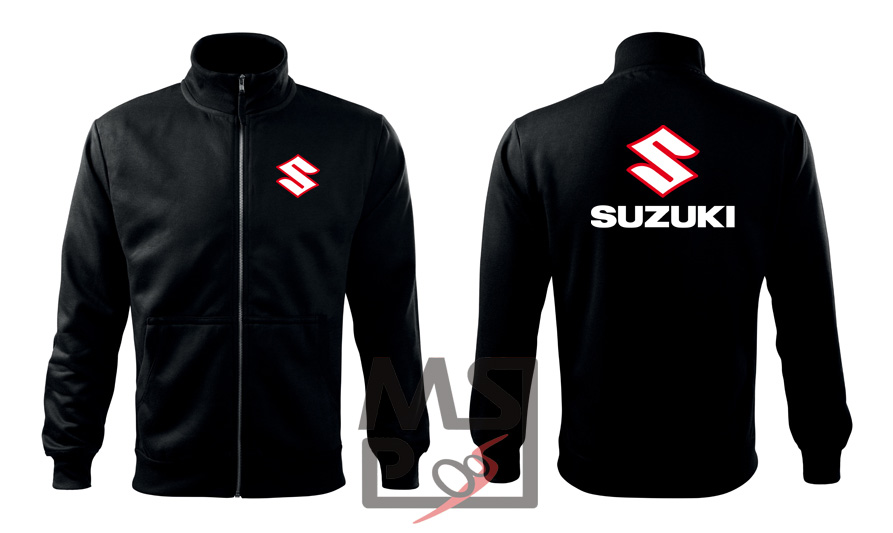 Mikina na zip s motivem Suzuki