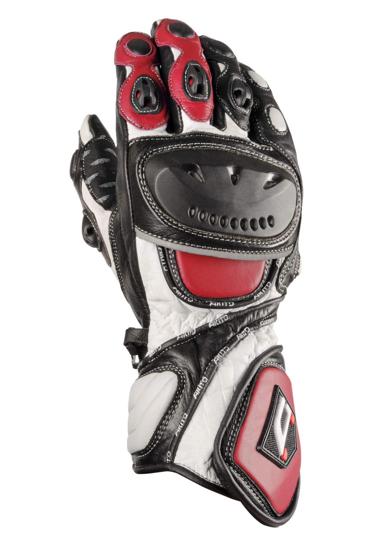 AKITO Moto rukavice SPORTMAX S červené