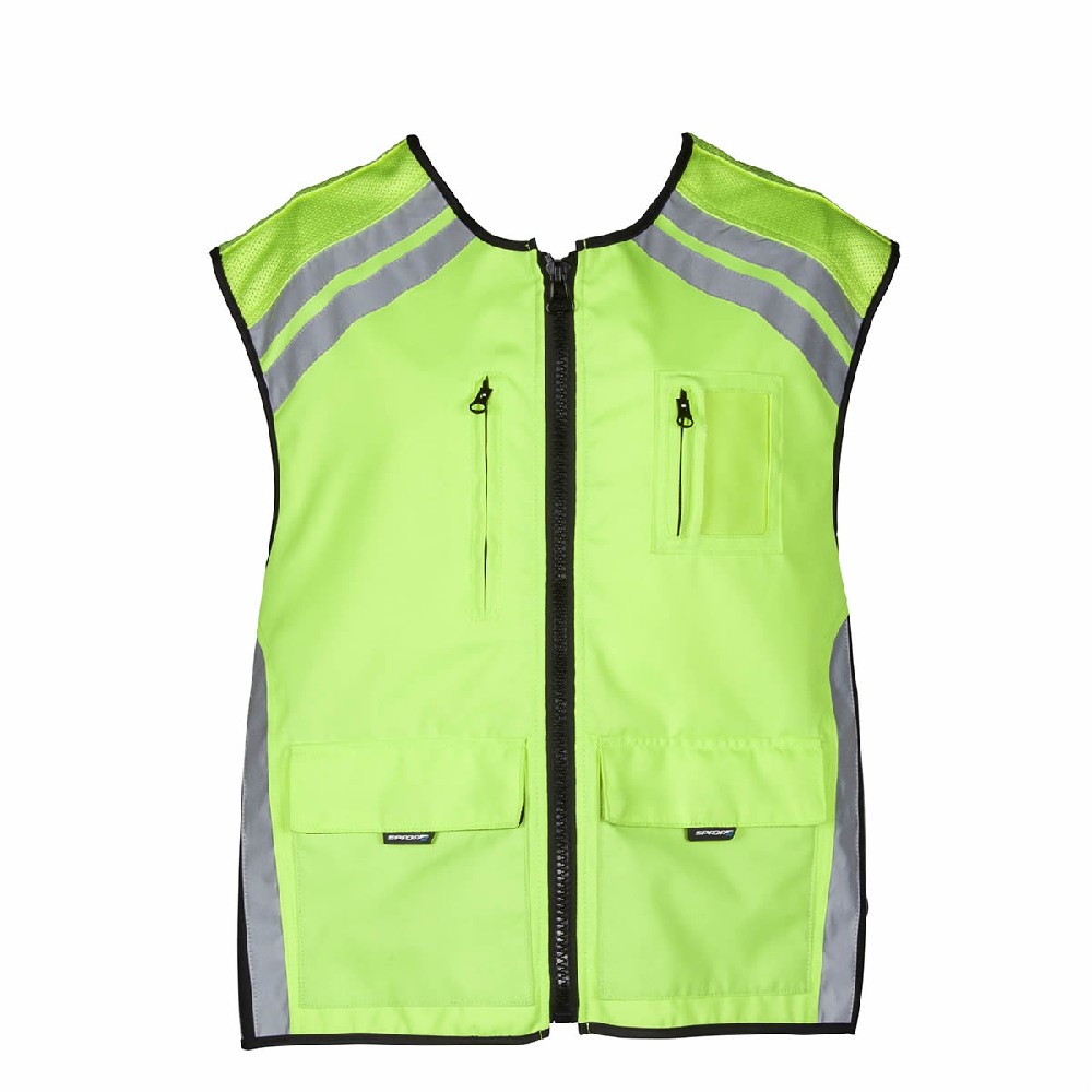 SPADA Reflexní moto vesta HI-VIZ s kapsami M/L
