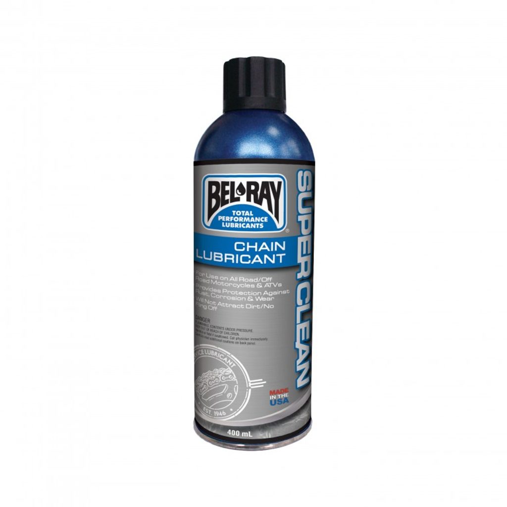 BEL-RAY Sprej na řetěz SUPERCLEAN CHAIN LUBRICANT (400 ml sprej)