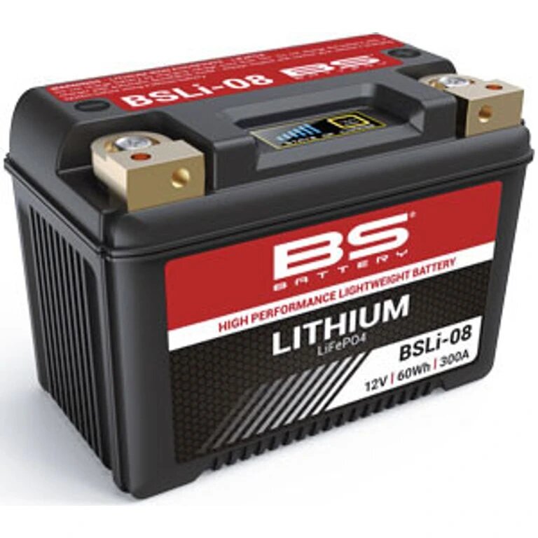 BS-BATTERY BSLI-08 12V 5Ah 300A P+ LiFePO4 lithiová motobaterie