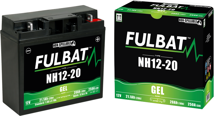 FULBAT NH12-20 12V 20Ah 235A 186x82x171mm P+ GEL bezúdržbová motobaterie