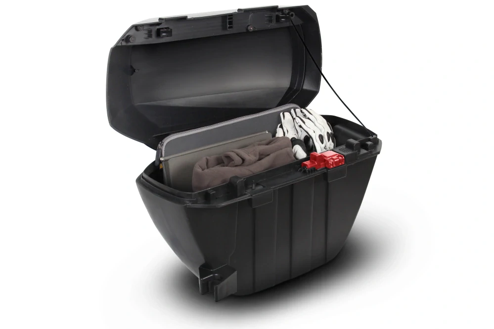 SHAD Boční kufry SH23 D0B23200W hliníkový vzhled (pár)