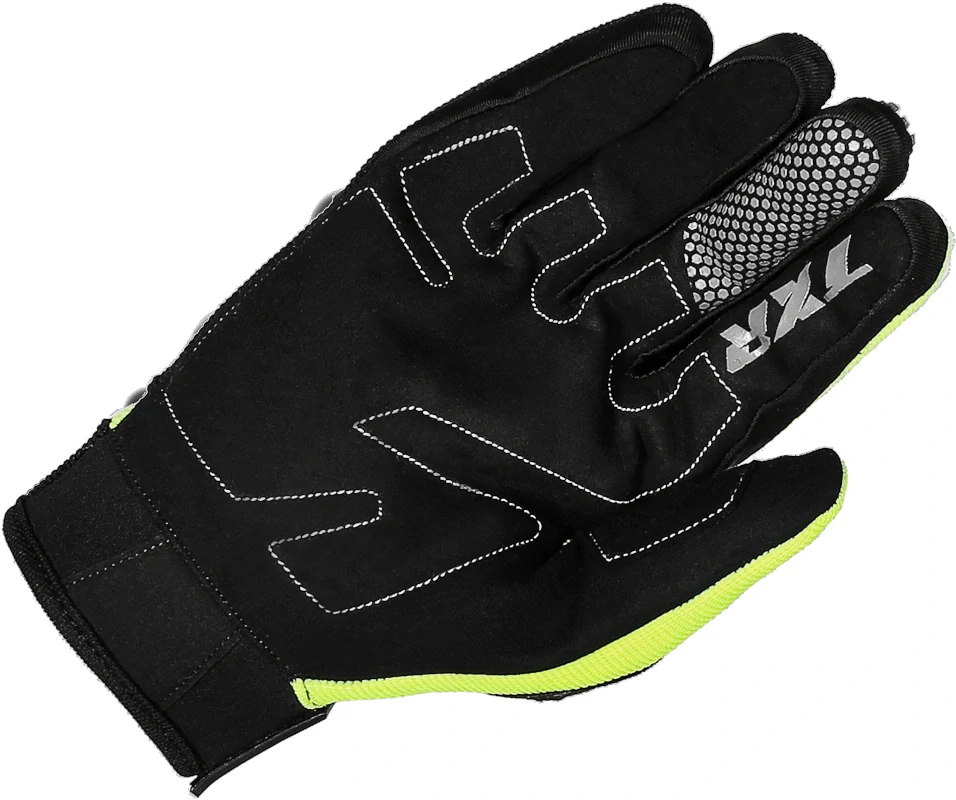 TXR Rukavice na motorku Rush černo-fluo žluté L