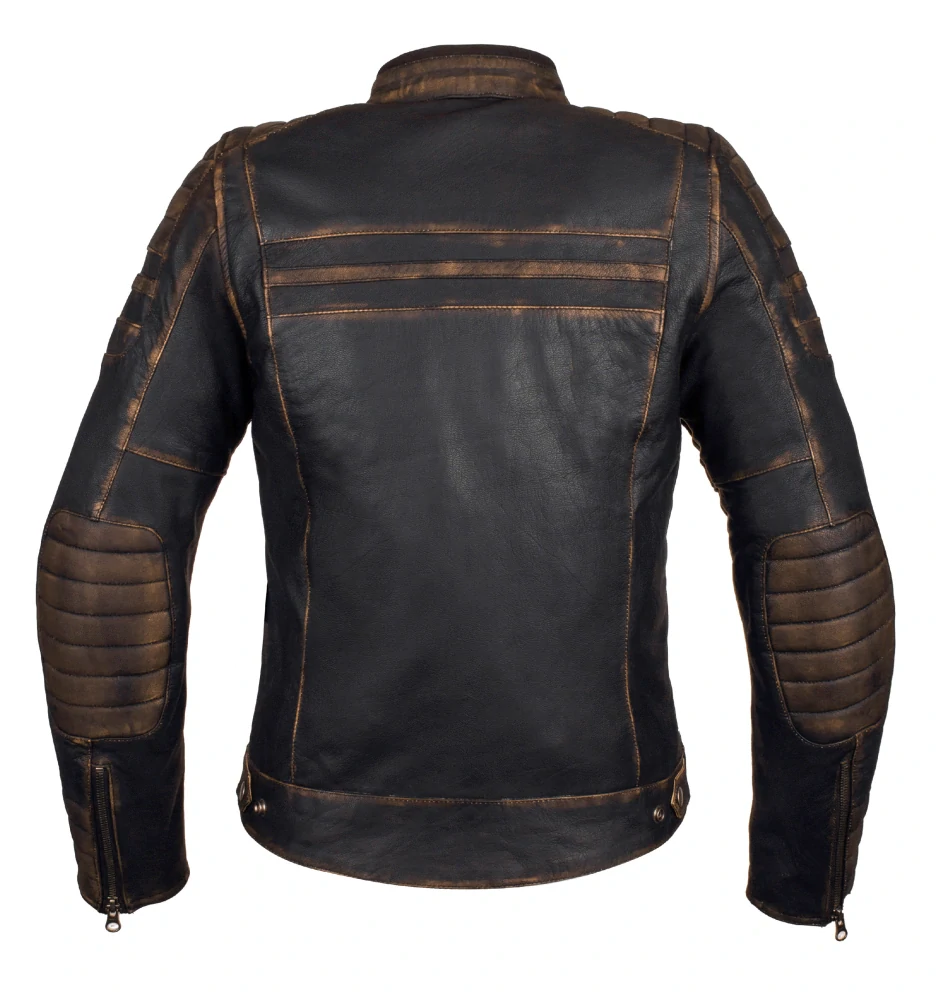 TXR Dámská kožená bunda na motorku Carmen Vintage M
