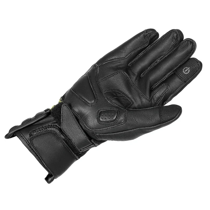 TXR Rukavice na motorku Spartan černo-fluo žluté XXL