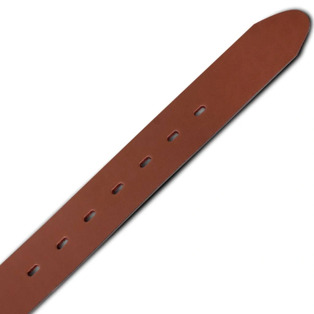 TXR Kožený opasek West hnědý 150 cm