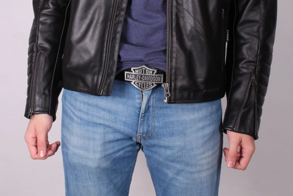 TXR Kožený opasek Harley-Davidson 150 cm