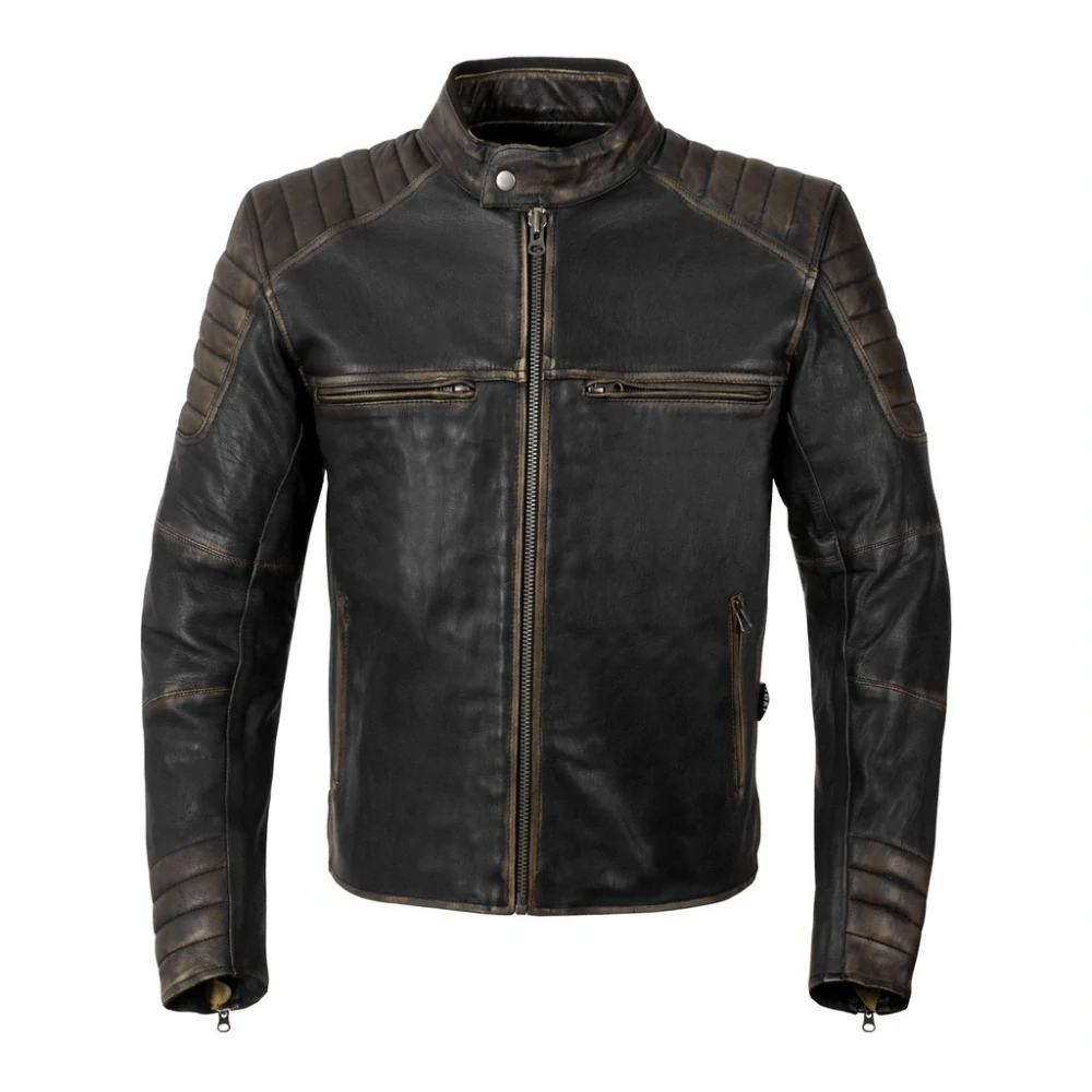 TXR Bunda na motorku Vintage hnědá 3XL