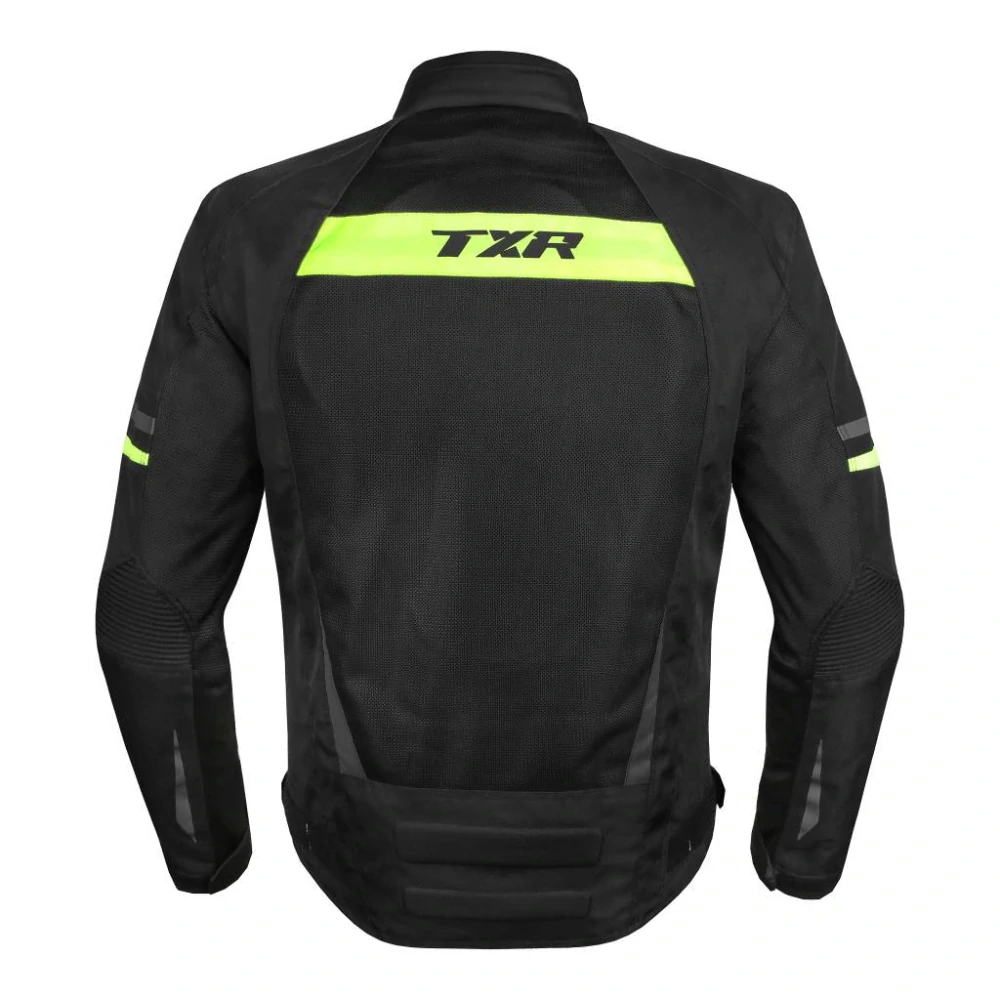 TXR Bunda na motorku Steward černo-šedo-fluo žlutá L