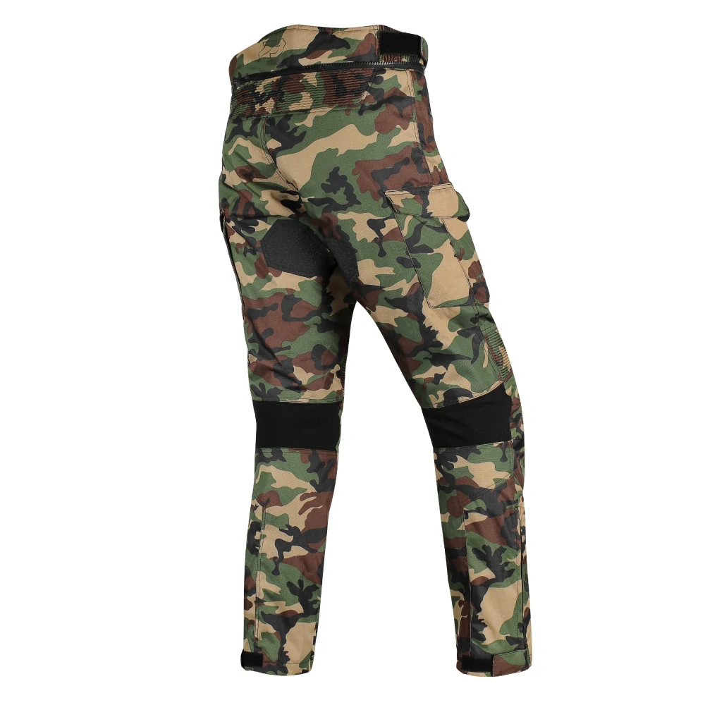 TXR Kalhoty na motorku Cargo 2 Camo zelené 4XL