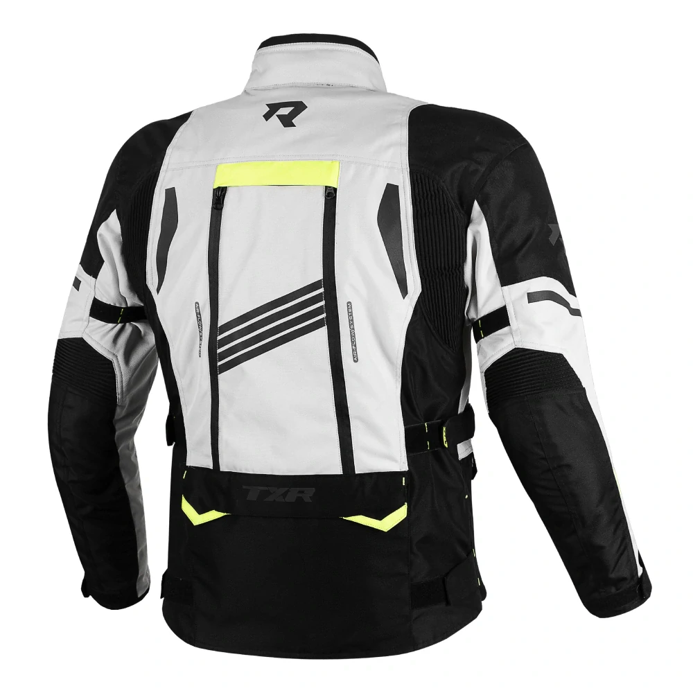 TXR Bunda na motorku Expedition černo-šedo-fluo žlutá S