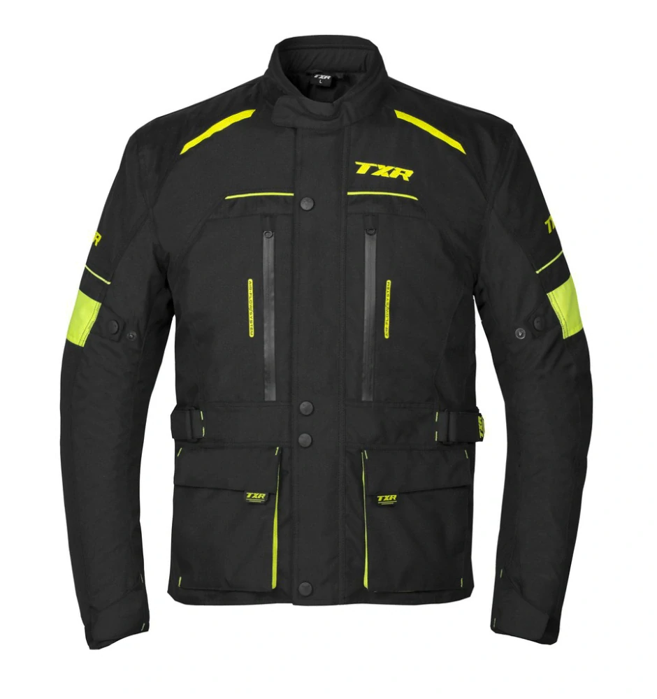TXR Bunda na motorku Visper černo-fluo žlutá XL