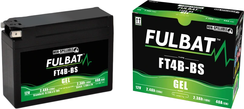 FULBAT FT4B-BS 12V 2,3Ah 40A 113x38x85mm L+ GEL bezúdržbová motobaterie