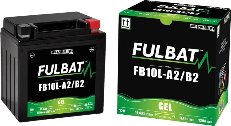 FULBAT FB10L-A2/B2 12V 11Ah 120A (YB10L-A2/B2) 133x90x145mm P+ GEL bezúdržbová motobaterie