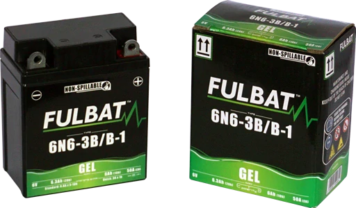 FULBAT 6N6-3B/B-1 6V 6Ah 50A 95x55x117mm P+ GEL bezúdržbová motobaterie
