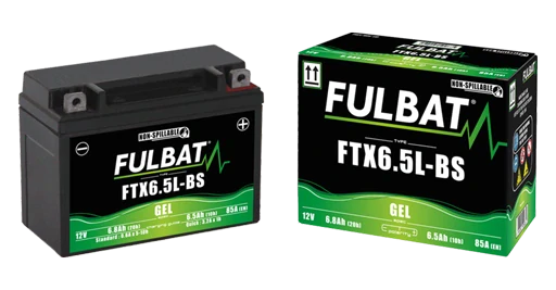 FULBAT FTX6.5L-BS 12V 6,5Ah 85A 139x66x102mm P+ GEL bezúdržbová motobaterie