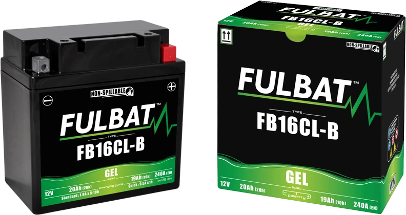 FULBAT FB16CL-B 12V 19Ah 240A 175x100x175mm P+ GEL bezúdržbová motobaterie