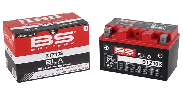 BS-BATTERY BTZ10S 12V 8.6Ah 190A (YTZ10S) 150x88x93mm L+ AGM bezúdržbová motobaterie