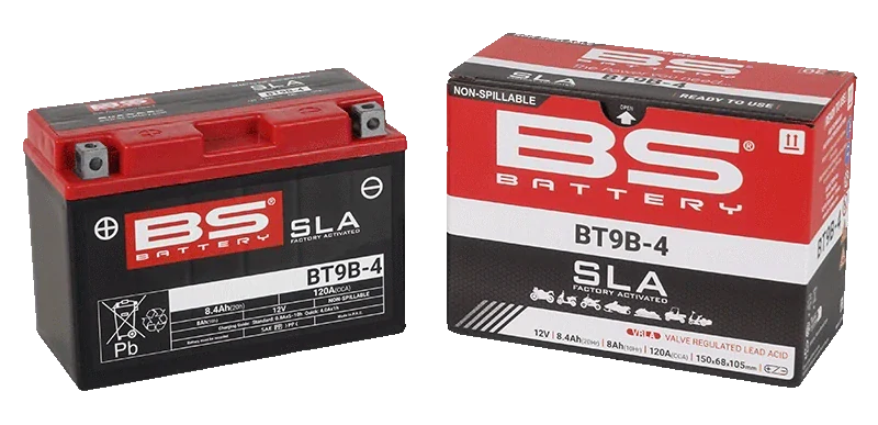 BS-BATTERY BT9B-4 12V 8Ah 120A (YT9B-4) 150x70x105mm L+ AGM bezúdržbová motobaterie
