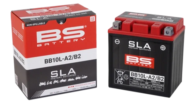 BS-BATTERY BB10L-B2 12V 11Ah 120A (YB10L-B2) 133x90x145mm P+ AGM bezúdržbová motobaterie