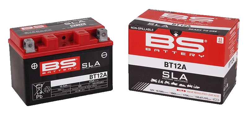 BS-BATTERY BT12A 12V 9.5Ah 175A (YT12A) 150x87x105mm L+ AGM bezúdržbová motobaterie