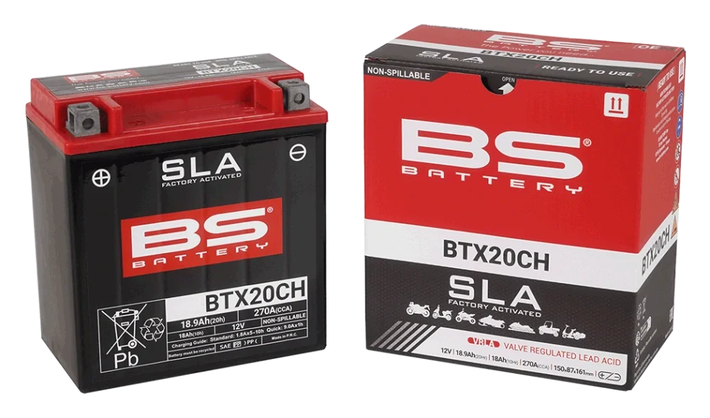 BS-BATTERY BTX20CH 12V 18Ah 270A (YTX20CH) 150x87x161mm L+ AGM bezúdržbová motobaterie