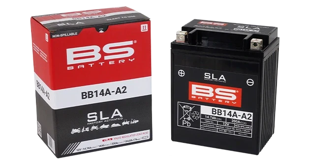 BS-BATTERY BB14A-A2 12V 14Ah 200A (YB14A-A2) 134x88x176mm L+ AGM bezúdržbová motobaterie