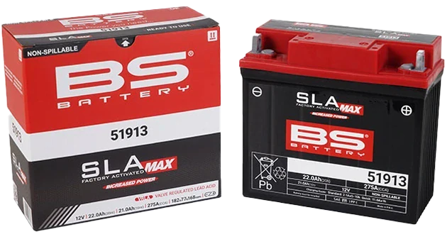 BS-BATTERY 51913 12V 21Ah 275A 186x82x171mm P+ AGM bezúdržbová motobaterie
