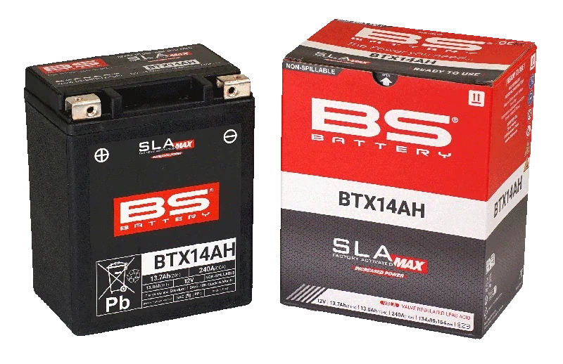 BS-BATTERY BTX14AH 12V 13Ah 240A (YTX14AH) 134x89x164mm L+ AGM bezúdržbová motobaterie