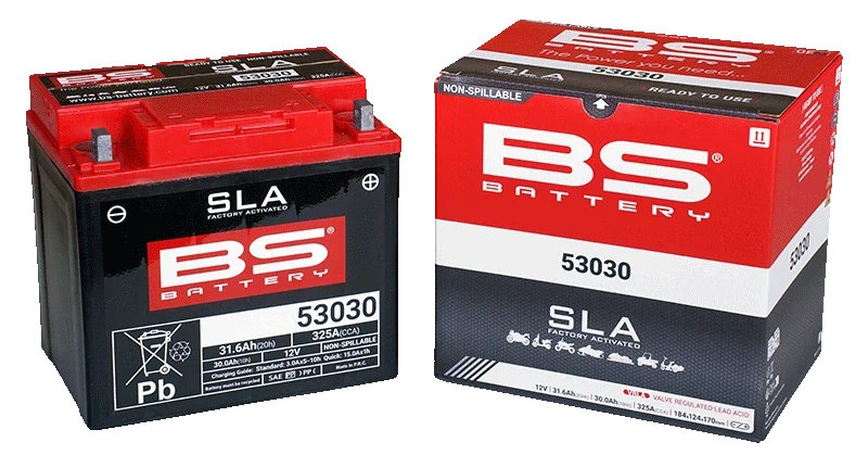 BS-BATTERY 53030 12V 30Ah 325A 184x124x170mm P+ AGM bezúdržbová motobaterie
