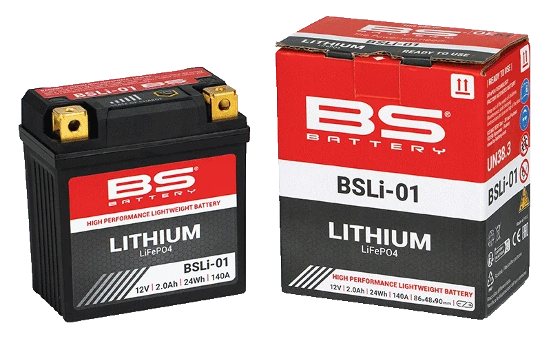 BS-BATTERY BSLI-01 12V 2Ah 140A P+ LiFePO4 lithiová motobaterie