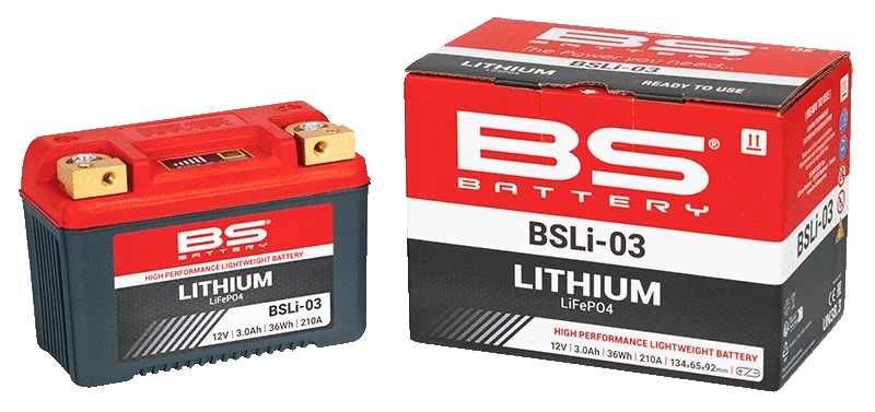 BS-BATTERY BSLI-03 12V 3Ah 210A L+ LiFePO4 lithiová motobaterie