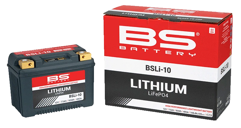BS-BATTERY BSLI-10 12V 7,5Ah 480A P+ LiFePO4 lithiová motobaterie
