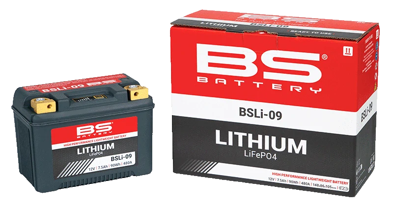 BS-BATTERY BSLI-09 12V 7,5Ah 480A L+ LiFePO4 lithiová motobaterie