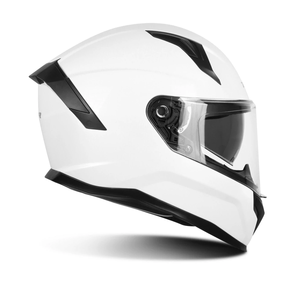 TXR Integrální helma na motorku Raptor perleťově bílá L