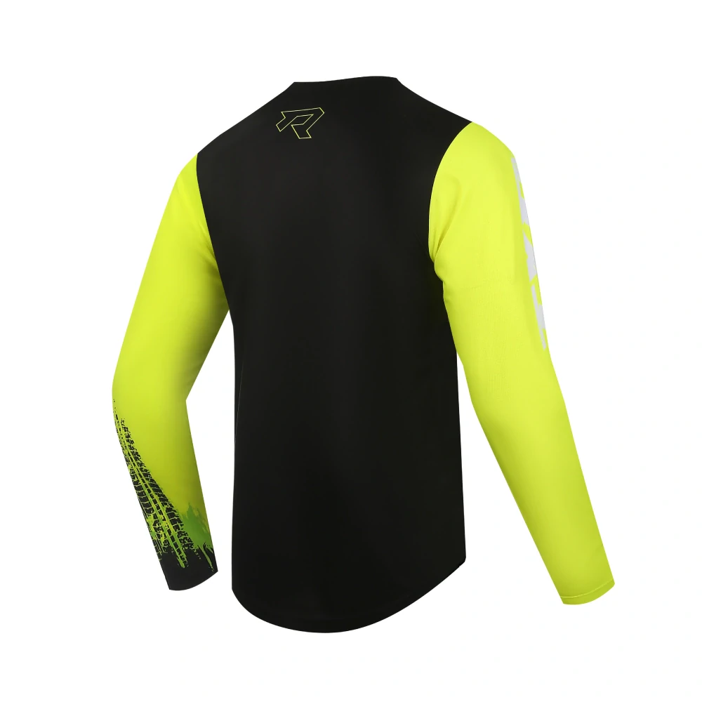 TXR Motokrosový dres Pulse černo-fluo žlutý XXL