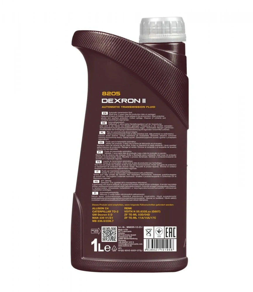 MANNOL Převodový olej 8205 Dexron II Automatic - 1L
