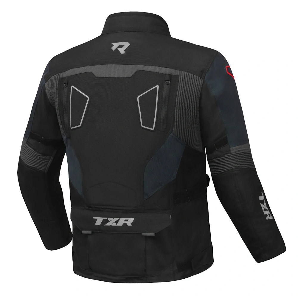 TXR Bunda na motorku Compass černo-šedo-červená S