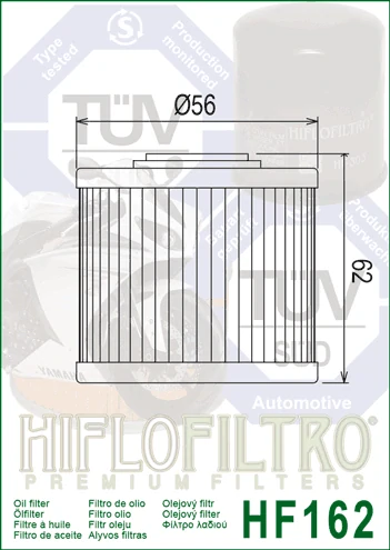 HIFLOFILTRO Olejový filtr HF162