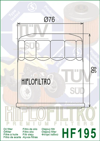HIFLOFILTRO Olejový filtr HF195