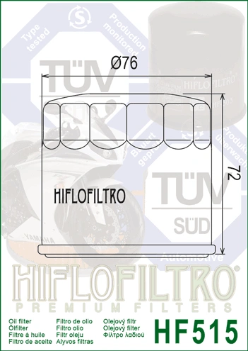 HIFLOFILTRO Olejový filtr HF515