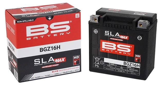 BS-BATTERY BGZ16H 12V 16Ah 240A (GYZ16H) 150x88x145mm L+ AGM bezúdržbová motobaterie
