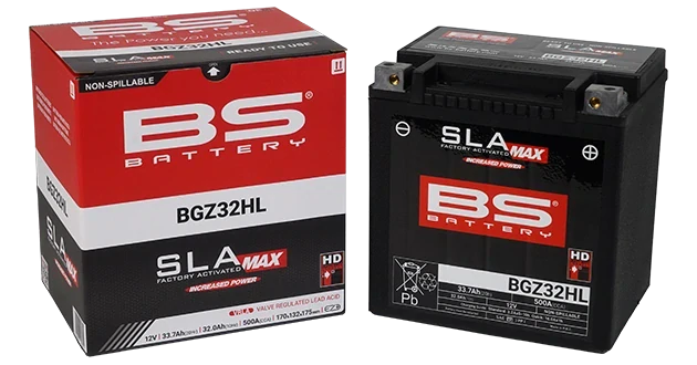 BS-BATTERY BGZ32HL 12V 32Ah 500A (GYZ32HL) 170x132x175mm P+ AGM bezúdržbová motobaterie