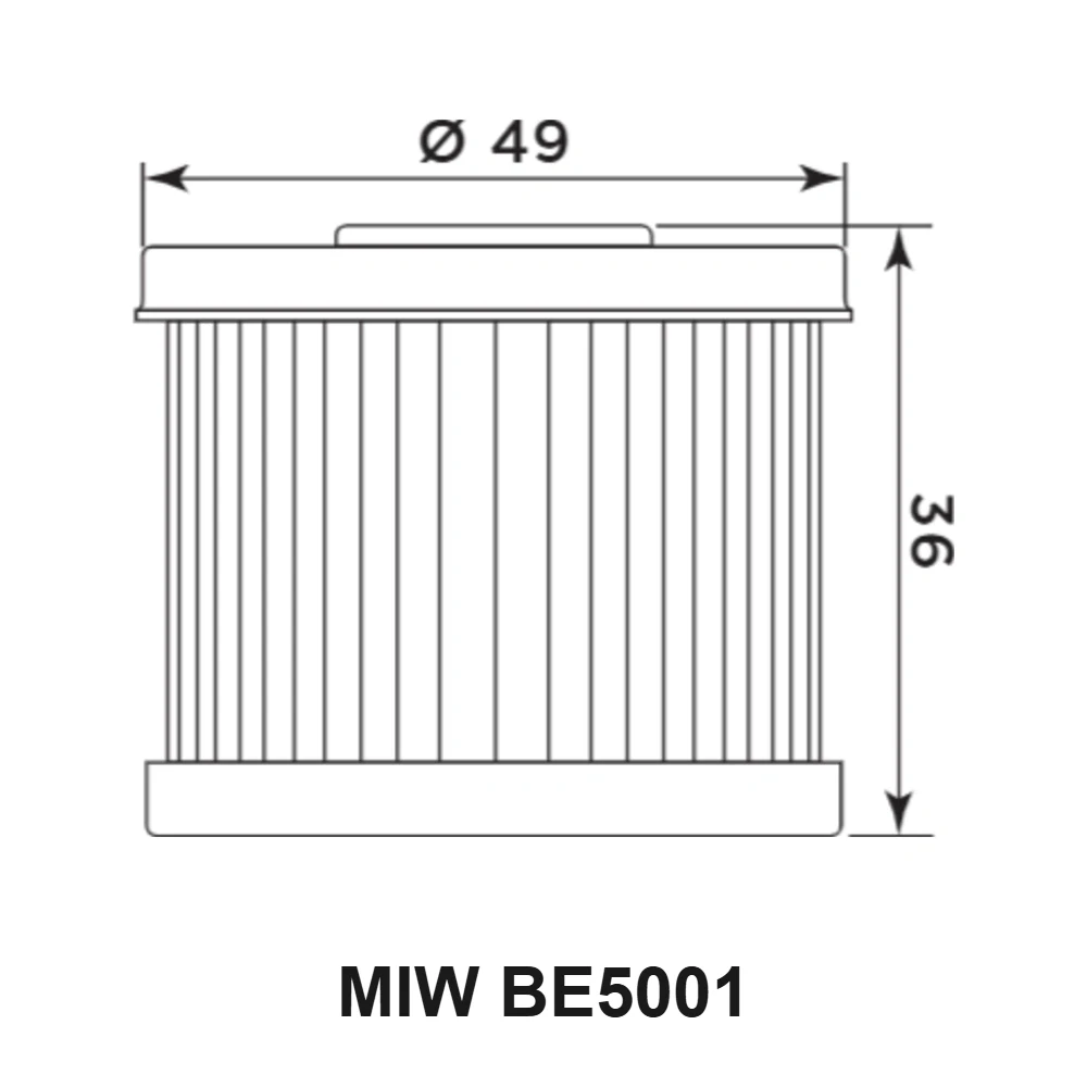 MIW Olejový filtr BE5001