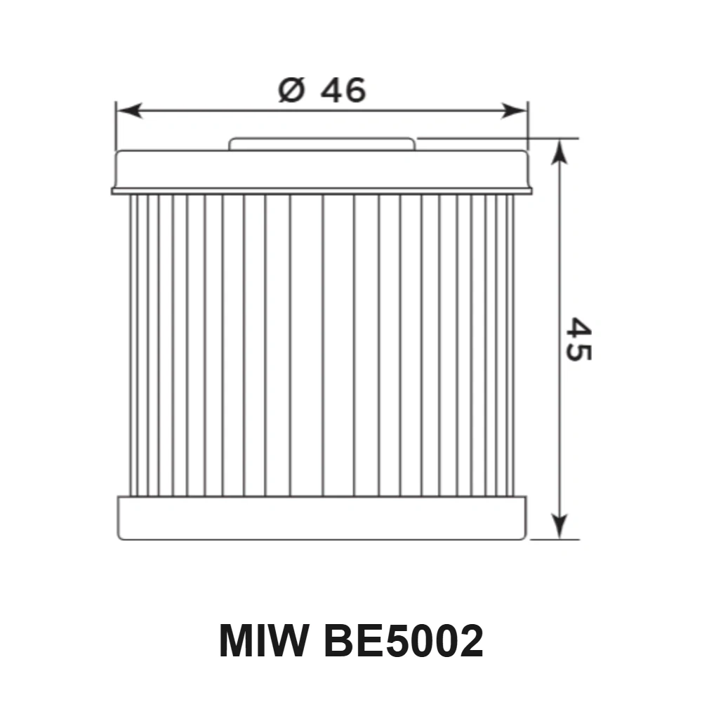 MIW Olejový filtr BE5002