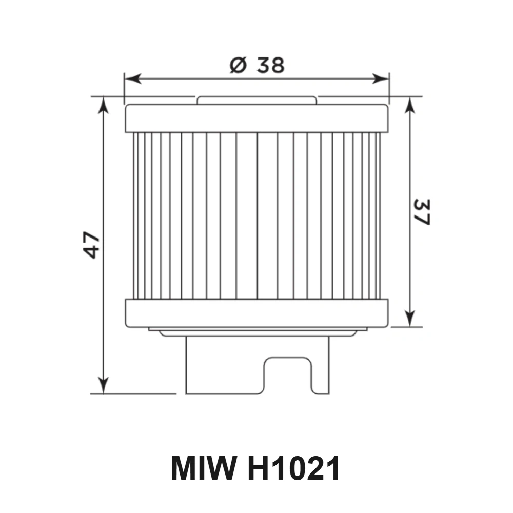 MIW Olejový filtr H1021