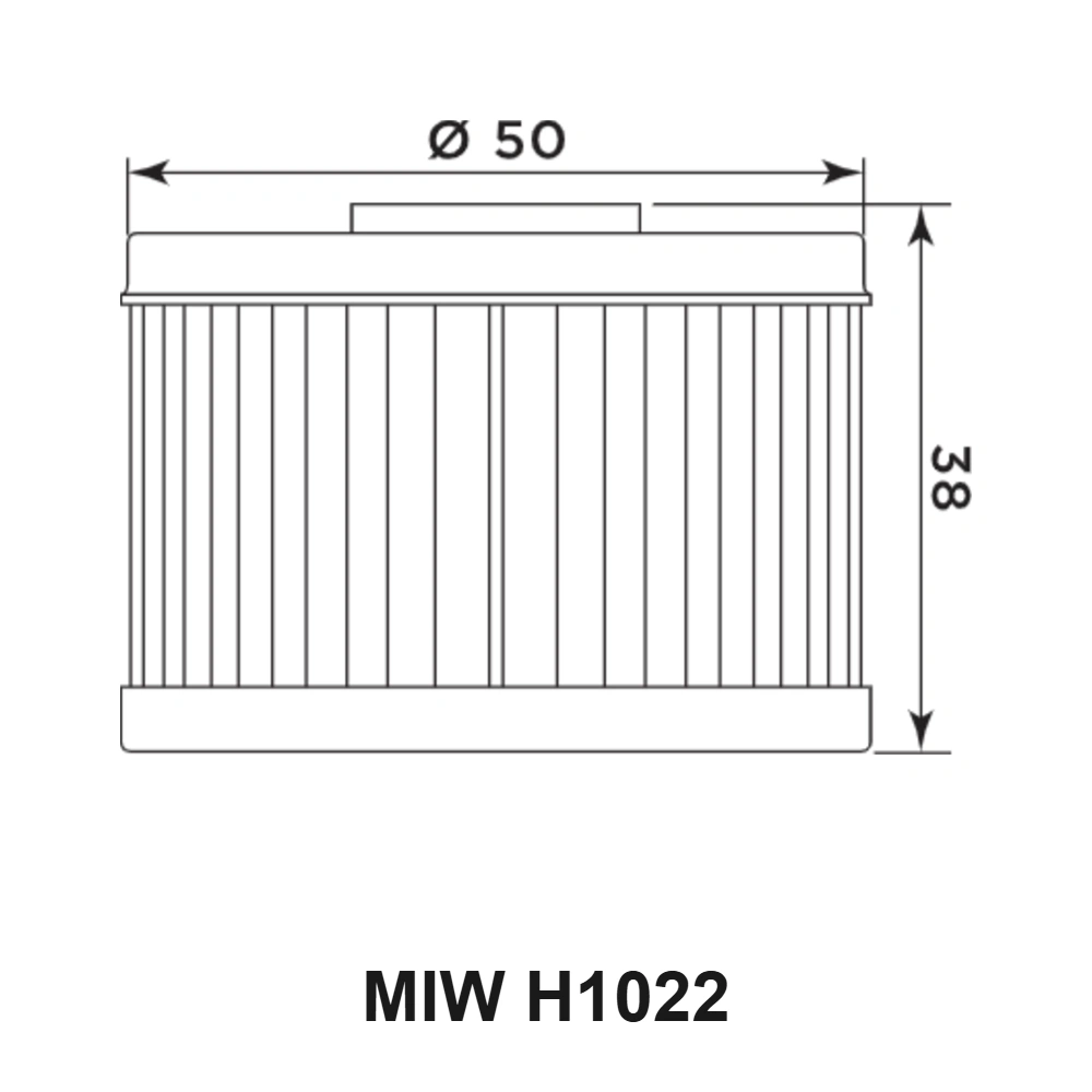MIW Olejový filtr H1022