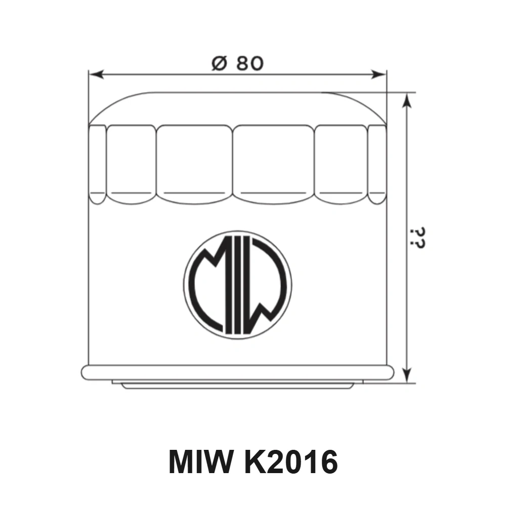 MIW Olejový filtr K2016