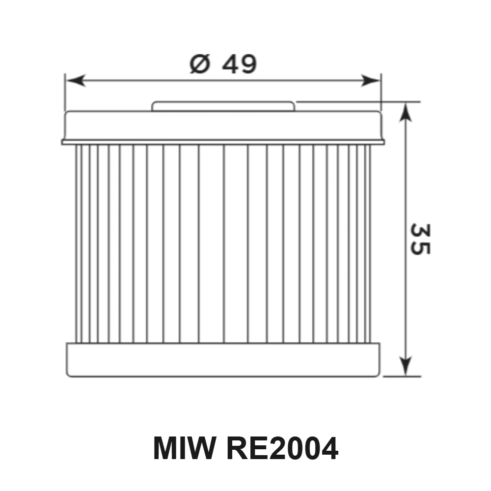 MIW Olejový filtr RE2004